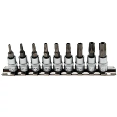 BGS-2165 Adapteres Torx készlet lyukas 1/4" T10-T50