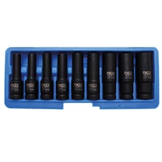 BGS-5204 Levegős hosszított dugókulcs készlet 1/2&quot; E-profil E10 - E24 9 részes