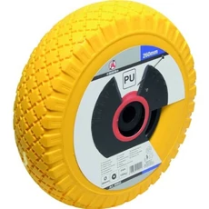 BGS-80652 PU kerék kézikocsihoz sárga/fekete 260 mm