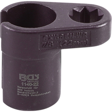 BGS-1140-22 Lambdaszonda kulcs 12,5mm (1/2&quot;) kettős 4 szögletű 22mm-11mm-es hasíték