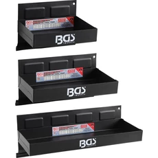 BGS-67150 Mágneses polckészlet 3 részes BGS-67150 Mágneses polckészlet 3 részes