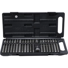 Kraftmann Bitkészlet, Hex, Torx és Spline, 30 és 75mm, 1/2" és 3/8", 40db