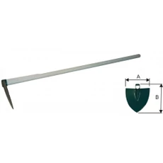 Baupro hegyes kapa, nagyméretű, fa nyél, 1200mm