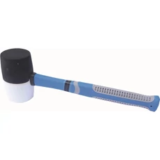 Bautool gumikalapács, soft nyéllel 60mm (fekete-fehér)