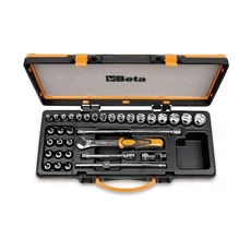 Beta 910A/C29 34 részes 3/8" dugókulcs készlet fémdobozban