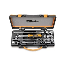 Beta 910B/C16 21 részes 3/8" dugókulcs készlet fémdobozban