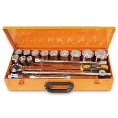 Beta 928AS/C12 17 részes 3/4" dugókulcs készlet fémdobozban