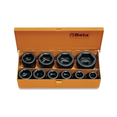 Beta 728/C10 10 részes 3/4"-os gépi dugókulcs készlet fémdobozban