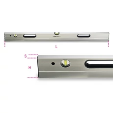 Beta 1696S/1500 szintezőléc alumíniumból 2 törésbiztos libellával, 1500 mm