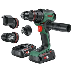 Bosch AdvancedDrill 18V-80 akkus fúró-csavarozó adapterekkel, 18V, 13mm (2x2.5Ah akkuval és töltővel)