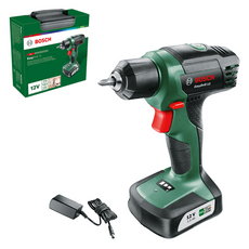 Bosch EasyDrill 12 akkus fúrócsavarozó töltővel táskában, 12V, 1.5Ah, 15Nm