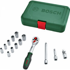 Bosch dugókulcs készlet racsnis hajtószárral, 1/4&quot;, 14db