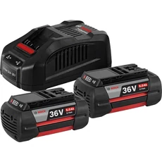 Bosch GBA akku és töltő, 36V, 2x6Ah