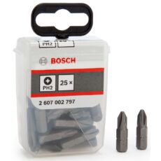 Bosch Extra Hard csavarbit TicTac dobozban, 25mm, PH2, 25x25db