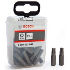 Bosch Extra Hard csavarbit TicTac dobozban, 25mm, T30, 25x25db