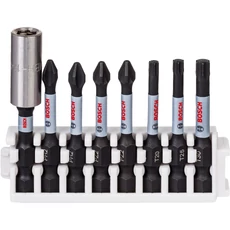 Bosch Impact Control csavarbit készlet mágneses bittartóval, 50mm, PH-PZ-T, 8db