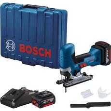 Bosch GST 185-LI akkus beszúrófűrész kofferben, 18V, 26mm (2db 4Ah akkuval és töltővel)