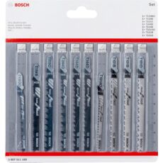 Bosch dekopírfűrészlap készlet fához, T-befogás, 10db