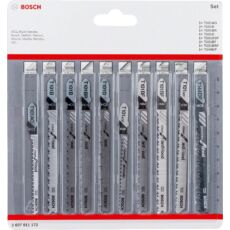 Bosch dekopírfűrészlap készlet precíz vágásokhoz fához, T-befogás, 10db
