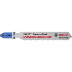 Bosch Expert T118EHM Stainless Steel dekopírfűrészlap, T-befogás, 83mm, 3db