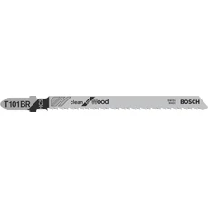 Bosch T101BR Clean for Wood dekopírfűrészlap, T-befogás, 100mm, 25db Bosch T101BR Clean for Wood dekopírfűrészlap, T-befogás, 100mm, 25db