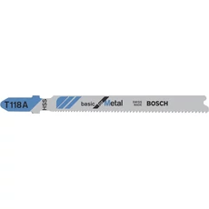 Bosch T118A Basic for Metal dekopírfűrészlap, T-befogás, 92mm, 100db Bosch T118A Basic for Metal dekopírfűrészlap, T-befogás, 92mm, 100db