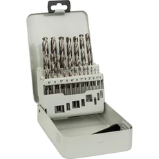 Bosch fémfúrószár készlet fém dobozban, hengeres, HSS-G, 1-10mm, 19db