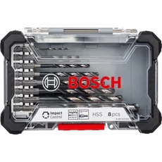 Bosch Impact Control fémfúrószár készlet dobozban, HSS, HEX, 1/4", 2-10mm, 8db