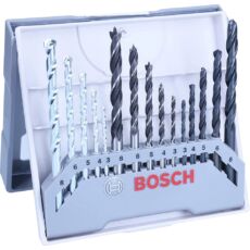 Bosch X-Pro vegyes fúrószár készlet, fa-kő-fém, 3-8mm, 15db