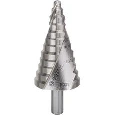 Bosch lépcsős fúrószár, 12 lépcsős, háromlapú, HSS, 6-37mm