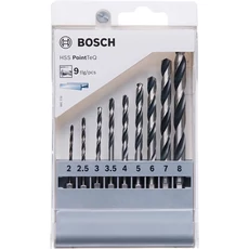 Bosch PointTeQ fémfúrószár készlet, HEX, 2-8mm, 9db