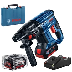 Bosch GBH 180-LI akkus fúrókalapács kofferben, SDS-Plus, 18V (2db 4Ah akkuval és töltővel)
