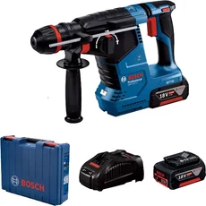 Bosch GBH 187-LI akkus fúrókalapács, SDS-Plus-HEX-hengeres, 18V (2x5Ah akkuval és töltővel)
