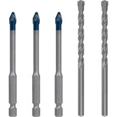 Bosch CYL-3 és HEX-9 beton- és csempefúrószár készlet, 6mm, 5db