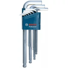 Bosch Professional imbuszkulcs készlet, HEX, gömbfejű, 1.5-10mm, 9db