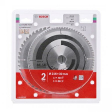 Bosch körfűrészlap készlet, 216x30mm, 48-80fog, 2db