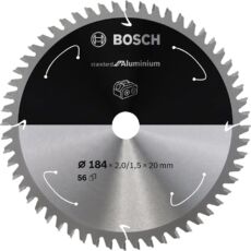 Bosch Standard for Aluminium körfűrészlap akkus kézi fűrészgéphez, 190x30mm, 56fog