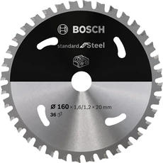 Bosch Standard for Steel körfűrészlap akkus kézi fűrészgéphez, 160x20mm, 36fog Bosch Standard for Steel körfűrészlap akkus kézi fűrészgéphez, 160x20mm, 36fog