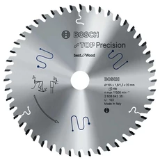 Bosch Top Precision Best for Wood körfűrészlap, 165x20mm, 20fog