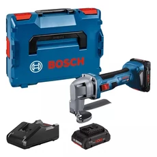 Bosch GSC 18V-16 E akkus lemezvágó olló kofferben, 18V (2db 4Ah akkuval és töltővel)
