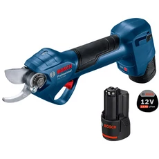 Bosch Pro Pruner akkus metszőolló, 12V, 25mm (2db 3Ah akkuval és töltővel)