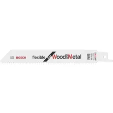 Bosch S922VF Flexible for Wood and Metal orrfűrészlap fához és fémhez, 150mm, 10-14TPI, 25db