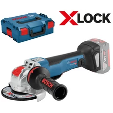 Bosch GWX 18V-10 PSC akkus sarokcsiszoló kofferben, X-LOCK, 125mm (akku és töltő nélkül)