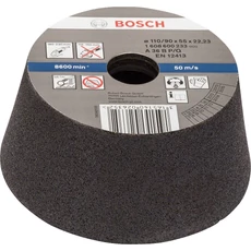 Bosch kúpos fazékkorong fémre, sarokcsiszolóhoz, 110mm, P60