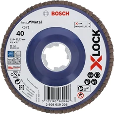 Bosch Best for Metal X571 X-LOCK legyezőtárcsa sarokcsiszolóhoz, egyenes, 125mm, G60