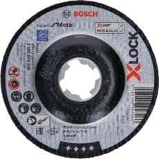 Bosch Expert for Metal X-LOCK vágótárcsa sarokcsiszolóhoz, hajlított, 125x2.5mm