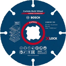 Bosch Expert X-LOCK Karbid Multi vágótárcsa sarokcsiszolókhoz, 115mm, 10db