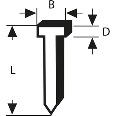 Bosch Type 48 tűzőszeg, 14mm, 1000db