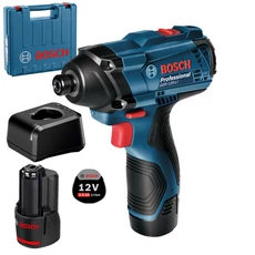 Bosch GDR 120-LI akkus ütvecsavarozó kofferban, 12V, 1/4&quot; (2db 1.5Ah akkuval és töltővel)