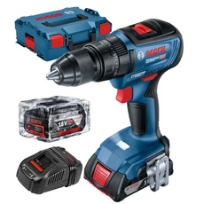 Bosch GSB 18V-50 akkus ütvefúró-csavarozó kofferben, 18V (2x5Ah akku és töltő)